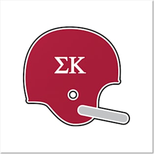 Alabama Sigma Kappa Retro Helmet Posters and Art